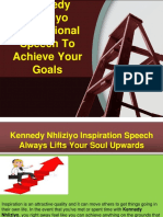 Kennedy Nhliziyo Inspirational Speech To Achieve Your Goals