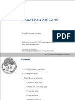 Board Goals 2010-2015: NYSOEA Board of Directors