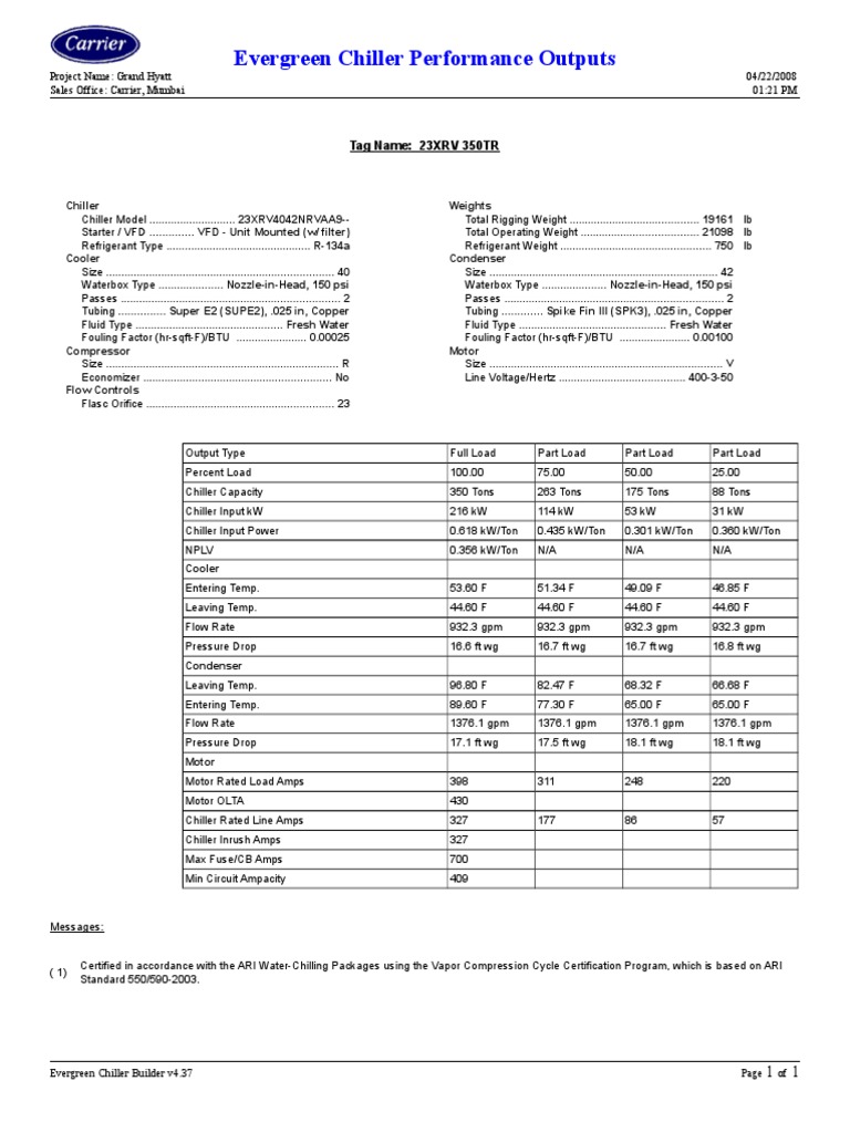 Chiller Comparison PDF Automation Manufactured Goods