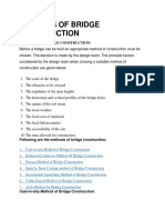 Methods of Bridge Construction