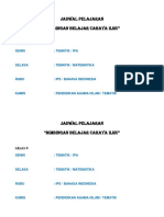 Jadwal Pelajaran