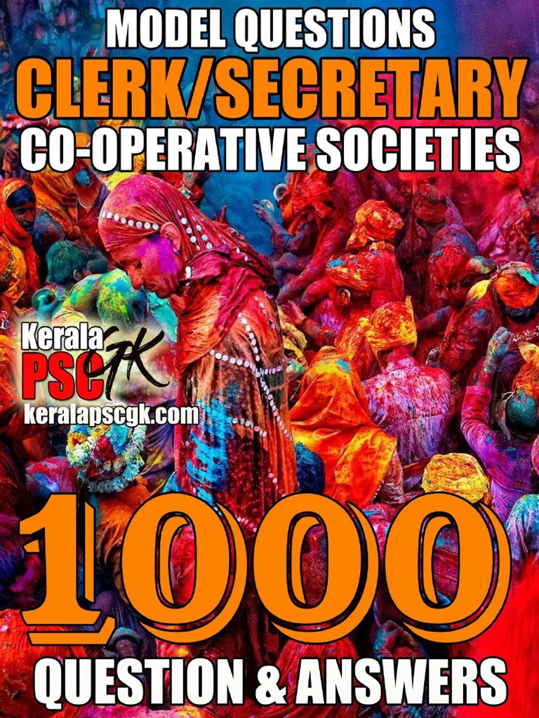 Clerk Secretary Co Operative Societies | PDF | Cooperative | Reserve Bank  Of India