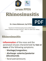 Forum PPDS: Rhinosinusitis