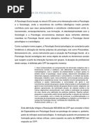 A Psicologia Social 