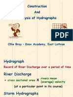 Construction and Analysis of Hydrographs: Ollie Bray - Knox Academy, East Lothian