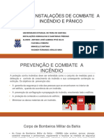 Apresentação PPT Projeto de Incendio