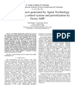 To Measure Impacts Generated by Agent Technology in Manufacturing Control System and Prioritization by Fuzzy AHP