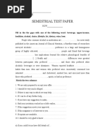 Semestrial Test Paper - : NAME - Xi-Th Grade