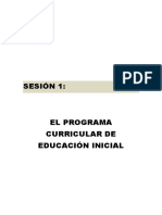 Sesion 1. El Progrma Curicula de Educacion Inicial
