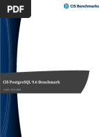 CIS PostgreSQL 9.6 Benchmark v1.0.0