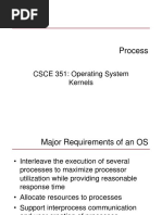 Process: CSCE 351: Operating System Kernels