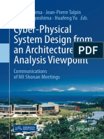 Cyber Physical System Design From An Architecture Analysis Viewpoint Book of 2017 Year