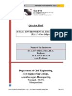 Question Bank: (Ce126) Environmental Engineering