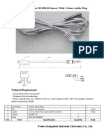 Specification For DS18B20 Sensor With 3.5mm Audio Plug: Technical Requirements