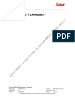 Process Safety Management Standard - Snapshot 8 February 2018