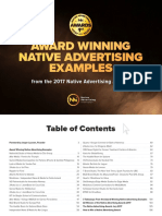 Award Winning Native Advertising Examples 2017