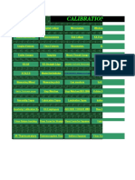 Calibration Data Log for Precision Measurement Tools