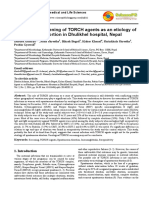 Serological Screening of TORCH Agents