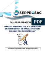 Evaluación Formativa y Elaboracion de Instrumentos de Evaluacion - Mg. Heidy Bendezu L PDF