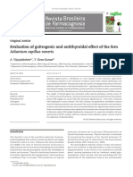 Evaluation of Goitrogenic and Antithyroidal Effect of The Fern Adiantum Capillus-Veneris