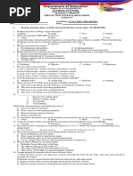 Grade 9 Science 1st Quarter Exam Guide | PDF | Lung | Circulatory System