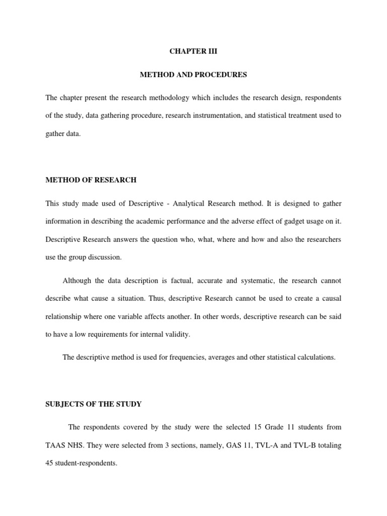 Chapter 3 | PDF | Survey Methodology | Questionnaire