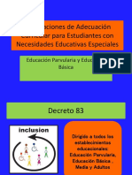 Orientaciones de Adecuación Curricular para Estudiantes Con Necesidades