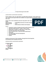 Surat Penawaran Paket Wisata YCT 3D1N Utk 31 Pax