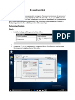 Experiment#4: Performing Practical: Step1