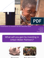 Urban Water Partners presentation generates 7.5x ROI