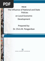 The Influence of National and State Policies on Local Economic Development