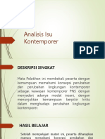 Analisis Perubahan Lingkungan Kontemporer