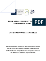 2019 2020 Competition Rules Price Media Law Moot Court