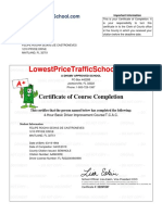 Certificate 12 SDSDWW 4 W