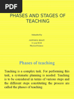 Phases and Stages of Teaching