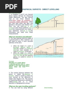 Topographical Surveys - Direct Levelling PDF