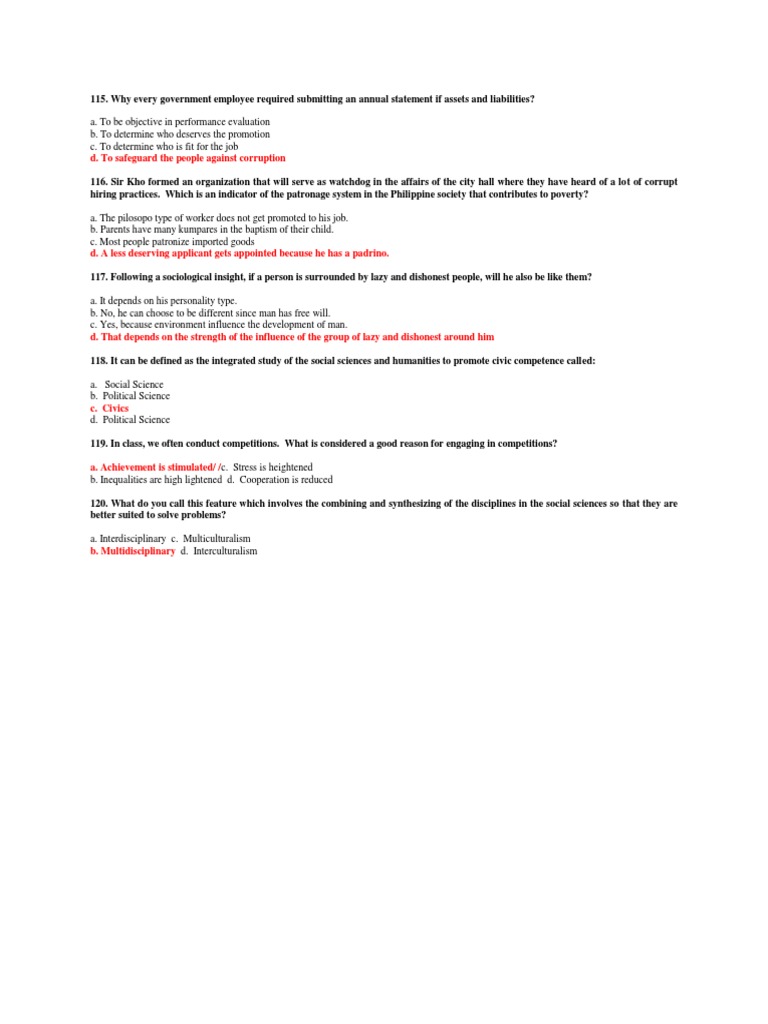 Social Studies Major Let Reviewer 2 | PDF