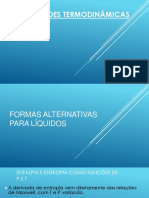 Propriedades Termodinâmicas de Fluidos - Seminário