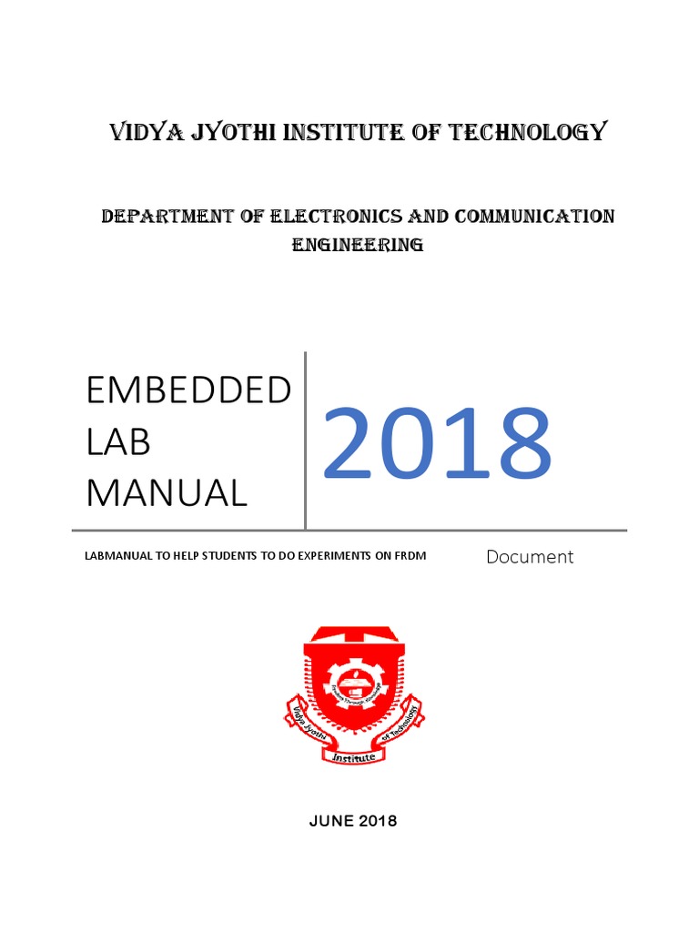 Lab Manual 4 Expts | PDF | Microcontroller | Light Emitting Diode