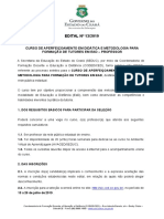 Edital #13.2019 Curso de Aperfeiçoamento em Didática e Metodologia para A Formação de Tutores em Ead Professor