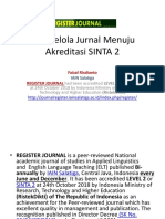 Tata Kelola Jurnal Menuju Akreditasi SINTA 2