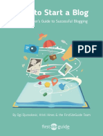 How To Start A Blog PDF