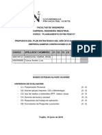 Proyecto de Plan Estrategico de La Empresa Dampar.