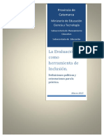 La Evaluacion en El Sistema Educativo de Catamarca