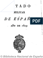 Estado Militar de España (Ed. en 16º) - 1829