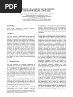 Kinematic Analysis of Mechanism by Using Bond-Graph Language