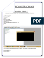 Programación estructurada: fórmulas, condicionales y ciclos