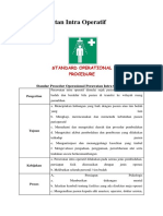 SOP Perawatan Intra Operatif