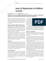 Management of Depression in Children and Adolescents: Review