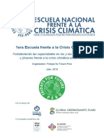 Presentación de La Escuela de Activismo Frente A La Crisis Climático